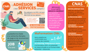 REJOINDRE LA CFDT, C'EST BÉNÉFICIER DE TOUS NOS SERVICES AUX ADHÉRENTS