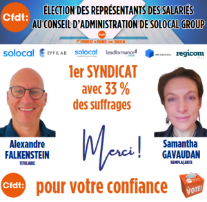 Résultat Election Conseil d'Administration